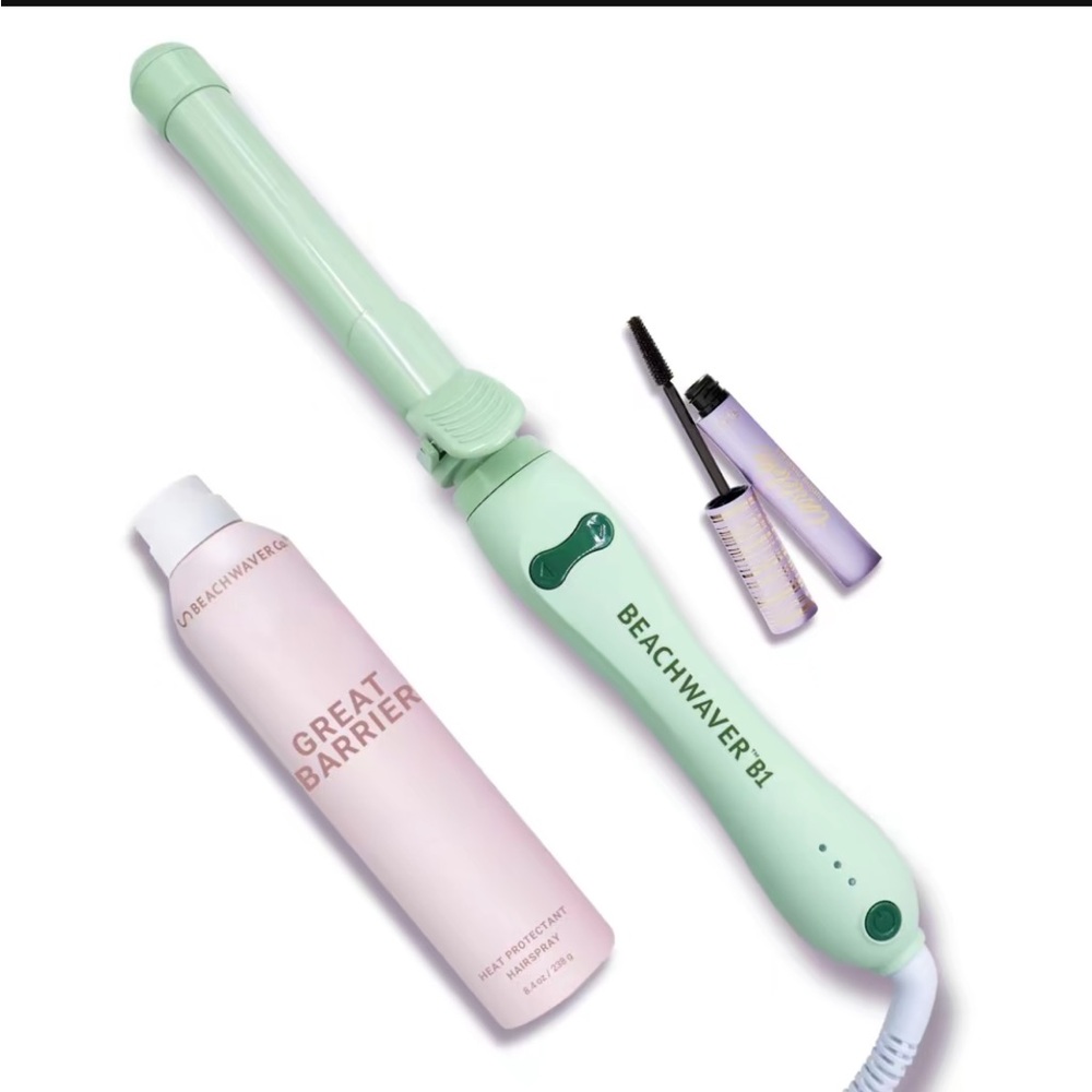 Sage green beachwaver